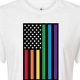 thumbnail image 3 of Instant Message - Pride Flag - Juniors Cropped Cotton Blend T-Shirt, 3 of 6