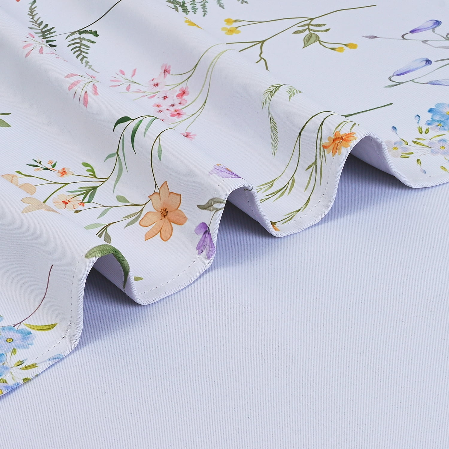 Alishomtll Blackout Curtains Floral Printed Thermal Insulated Window Drapes for Bedroom Living Room 84 Inches Long,52" Wide, 2 Panels