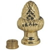 Westinghouse 1-1/2 In. Brass Acorn Lamp Finial & Finial Thread Reducer 70133