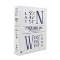 thumbnail image 2 of Franklin, Tennessee, Latitude Longitude (Blue) (1000 Piece Puzzle, Size 19x27, Challenging Jigsaw Puzzle for Adults and Family, Made in USA), 2 of 4