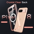 thumbnail image 4 of JETech Magnetic Case for Google Pixel 8 6.2-Inch 2023, Compatible with MagSafe Accessories, Shockproof Protective Phone Cover, Non-Yellowing Hard Clear PC Back (Rose), 4 of 7