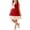 Red, variant on Makaor Birthday Party Dresses for Girls Ruffle Bow Tank Dress Sleeveless Wedding Guest Dresses Knee Length Formal Dresses