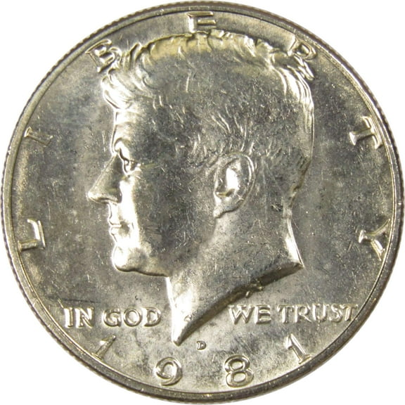 1981 D Kennedy Half Dollar BU Uncirculated Mint State 50c US Coin Collectible