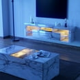 ChVans Wall Mounted Floating TV Stand For TVs Up To 70 LED Lights chvans-wall-mounted-floating-tv-stand-for-tvs-up-to-70-led-lights