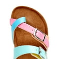 thumbnail image 4 of Wonder Nation Toddler Girls Colorblock Toe Post Back-Strap Footbed Sandals, 4 of 6