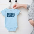 thumbnail image 5 of Gangsta Napper Rap Hip-hop Humor Romper Boys or Girls Infant Baby Brisco Brands 6M, 5 of 6