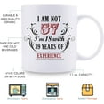 thumbnail image 6 of 57th Birthday Gifts for Women Men - I''m Not 57 I''m 18 with 39 Years of Experience Mug - 57 Year Old Present Ideas for Wife, Husband, Mom, Dad, Sisters, Brothers, Friends, Coworkers - 11 oz, 6 of 6