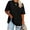Black, variant on Ptaesos Women's Plus Size T Shirts Oversized Tees Summer Short Sleeve Crew Neck Loose Tunic Tops