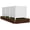 White, variant on Betisef Privacy Fence Panels 48''W x 45.4''H, Outdoor Privacy Screen & Trash Can Enclosure, PVC Weather-Resistant Fence for AC Unit, Pool Equipment, Backyard Garden, Easy Assembly(2 Panels)