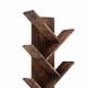 thumbnail image 4 of 8 - tier de madera tree - shaped estante almacenamiento, floor - standing estante de libros niños y adults, utility organizer sala de estar, dormitorio, o oficina en casa, brown, 4 of 7