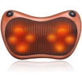 thumbnail image 1 of Masajeador Shiatsu Cojín de masaje 3D con función de calor, masajeador de cuello eléctrico, masaje giratorio para relajación de los músculos del cuello, hombros y espalda, para el hogar, la oficina y, 1 of 5
