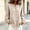 *Beige, variant on ClodeEU Women's Linen Blend Crewneck Long Sleeve Button Down Shirt with Cinched Cuffs ,Casual Loose Fit Blouse Beige,Women's Plus L