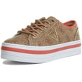 thumbnail image 6 of Guess Bhania Women's Low Top Lace Up Synthetic Sneakers In Beige Size 8.5, 6 of 6