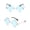 Sky Blue, variant on Black Mushroom Shape Vintage Sunglasses Retro Polarized Sunglasses Womens Trendy Sunglasses for Women Polyester Trendy Womens Mens Shades Sun Glasses One Size