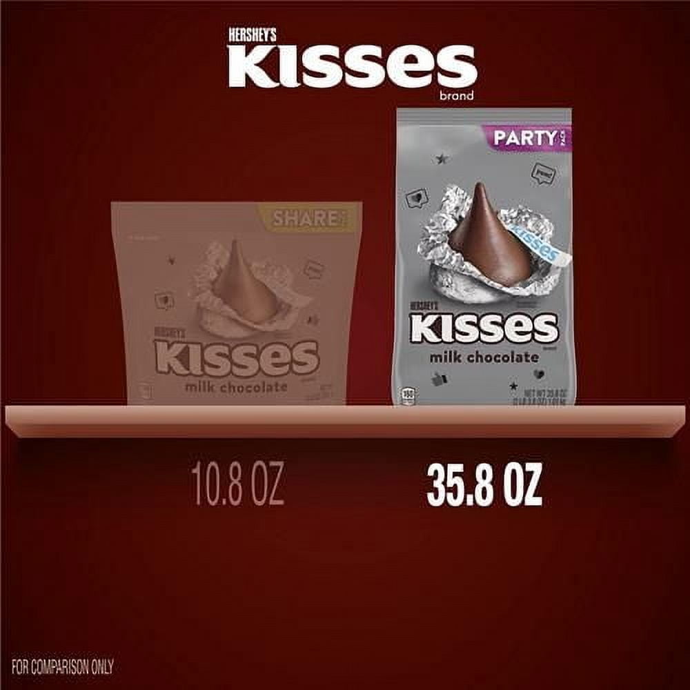 Hersheys Kisses Milk Chocolate Candy Party Pack, 35.8 Oz - Pack of 2