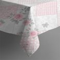 thumbnail image 3 of Pioneer Flower Floral Print Pattern Rectangle Tablecloth 60"x84", Waterproof Polyester Table Cloth, Wipeable Spillproof for Dining Camping Indoor Outdoor, 3 of 5