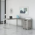 thumbnail image 2 of 400 Series 60W L Shaped Desk with Drawers in Platinum Gray - Engineered Wood, 2 of 7