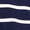 Dark Navy Stripe, variant on Scenario Women's Relaxed Slub Tee with Long Sleeves, Sizes XS-XXXL