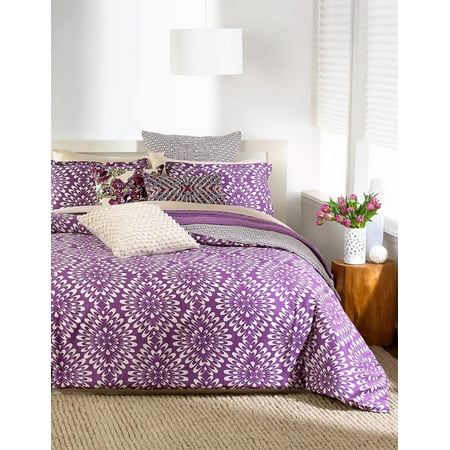 BAR III Viola Purple & White Twin Twin XL forter Set