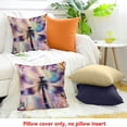 thumbnail image 4 of ZFLMY Throw Pillow Cover Dragonfly Flowers Fantasy Art Farmhouse Decor for Home Sofa Couch Linen 100% 18x18in, 4 of 5