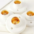 thumbnail image 3 of 50Pcs E27 Plastic Screw Lamp Holder Round Lamp Holder Bulb Socket Holder Adapter, 3 of 7