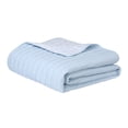 thumbnail image 4 of Edredón Ligero Hudson & Main Washed 85 GSM Quilt Azul Celeste Queen Size Doble Vista Azul Celeste y Gris, 4 of 4