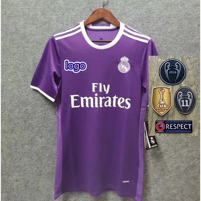 2016/2017 Camiseta Real Madrid Away Retro Jersey Fútbol 16/17 Camiseta Real Madrid BELE11 RONALDO 7 SERGIO Ramos 4