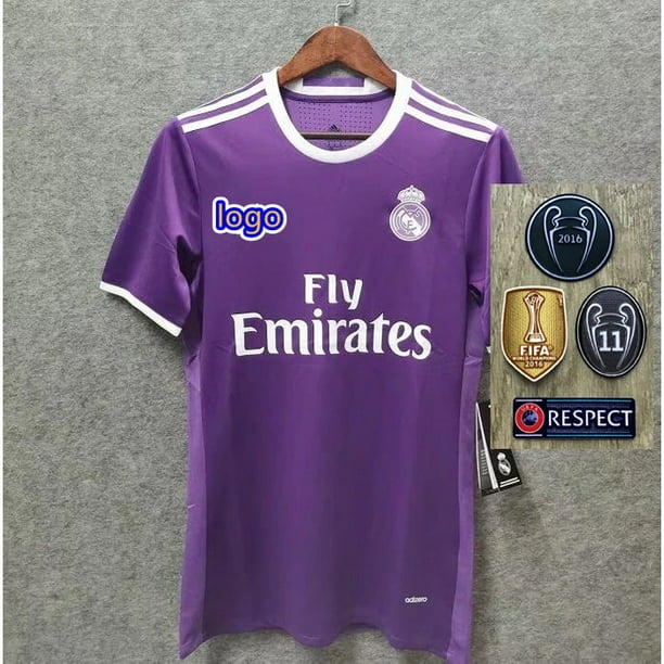 2016/2017 Camiseta Real Madrid Away Retro Jersey Fútbol 16/17 Camiseta Real Madrid BELE11 RONALDO 7 SERGIO Ramos 4