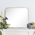 thumbnail image 5 of TEHOME Bhargava Contemporary 30x34'' Brushed Nickel Arched Mirror Arch Large Metal Framed Mirror, 5 of 7