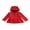 Red, variant on Xingqing Autumn Winter Lovely Kids Girls Coats Outwears Solid Ear Hooded Long Sleeve Ruffles Zipper Jacket Red 2-3 Years