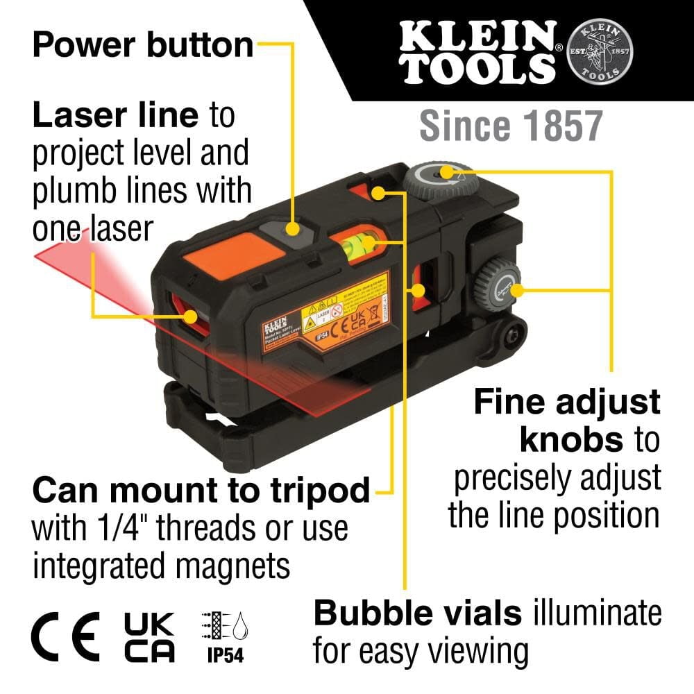Klein Tools Red Pocket Laser Level