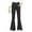 a#95Black283, variant on CAIVO High Waist Flared Yoga Pants For Girls Bootcut Leggings Teen Dance Workout Trousers Stretchy Athletic Wide Leg Bottoms Trendy Solid Color Slacks