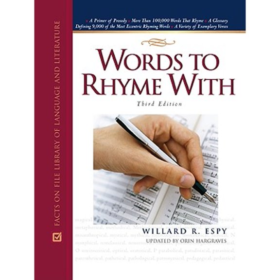 Pre-Owned Words to Rhyme with: A Rhyming Dictionary (Hardcover) by William R Espy, Orin Hargraves