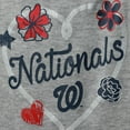 thumbnail image 2 of Girls Newborn & Infant Red/Navy/Heathered Gray Washington Nationals 3-Pack Batter Up Bodysuit Set, 2 of 3