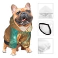 thumbnail image 3 of Fotbe Starfish And Seashell 1 Sudadera con Estampado para Perros Pequeños – Suéter con Capucha para Mascotas, Tela Suave de Forro Polar con Bolsillo-Small, 3 of 7