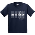 thumbnail image 3 of Inktastic He is Risen Mirror Words Youth T-Shirt, 3 of 5