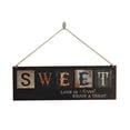 thumbnail image 2 of Rustic Wood Wall Hanging Ornament, Square Decorative Plaque for Home Decor, Handcrafted Living Room Accent Piece, 2 of 5