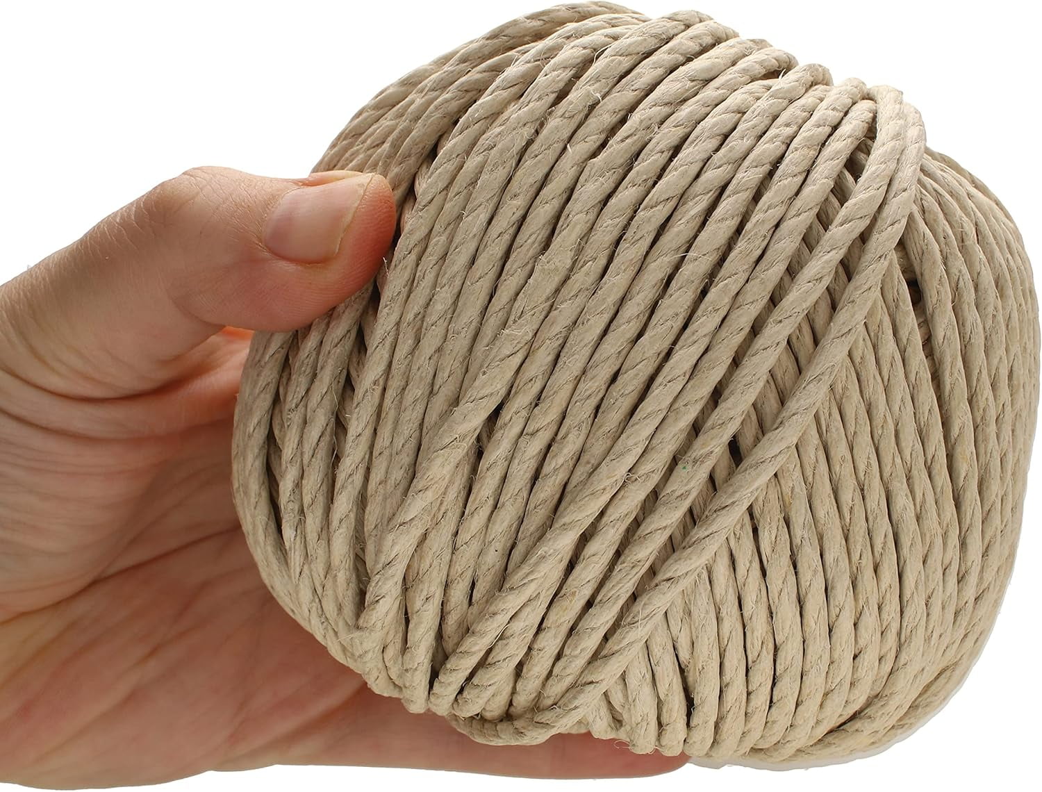 The Beadsmith 100% Hemp Cord - Natural Color – 3mm, 125 Foot Spool, 170LB Test Strength – Twine For Jewelry Making, Macrame, Paper Crafts, Gardening, Scrapbooking, Home Décor, DIY String Art & More