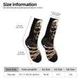 thumbnail image 2 of Bingfone Compression Socks for Women and Men Long Socks for Running Athletic Cycling Nurse- Cyber Skeleton With Tattoos, 2 of 6