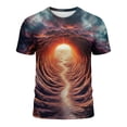 thumbnail image 5 of Wavsuf Graphic T Shirts Men Tees Short Sleeve Retro Round Neck Cotton T Shirt Multicolor Size L, 5 of 5