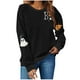 thumbnail image 2 of Heisall Womens Sweatshirts Halloween Print Long Sleeve Round Neck Loose 2025 New Arrival Fashion Casual, 2 of 4
