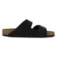 thumbnail image 2 of Birkenstock Arizona Soft Footbed Unisex Suede Sandal, Black Birko-Flor, 11-11.5 Women/9-9.5 Men, 2 of 5