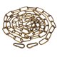 thumbnail image 1 of Cadena colgante de metal de 6 pies con acabado en bronce dorado de Uxcell, cadena de bucle para colgar lámpara de planta o accesorio de luz colgante, 1 of 7