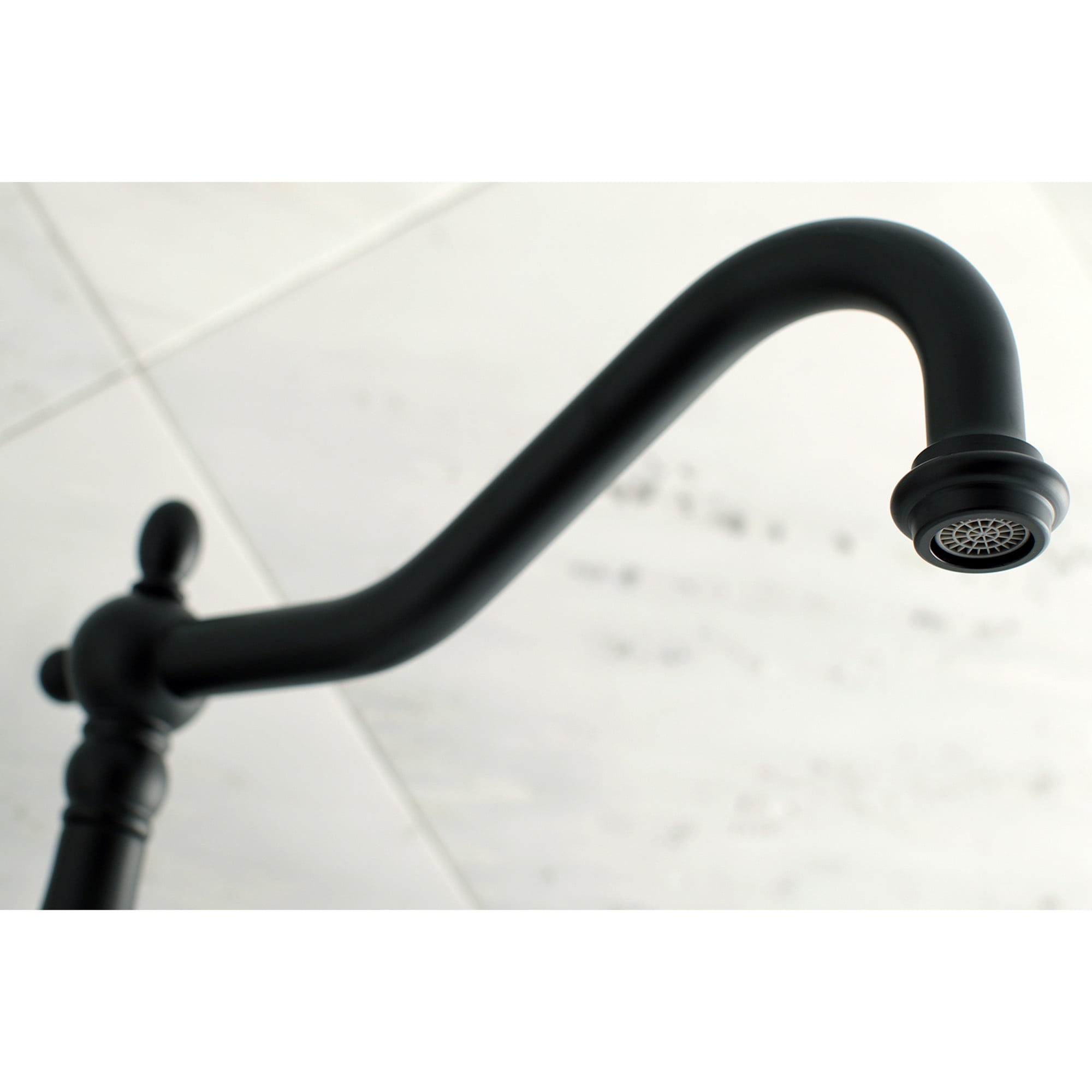 Kingston Brass KS1020PX Heritage Two-Handle Wall Mount Roman Tub Faucet, Matte Black
