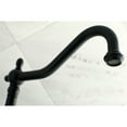 thumbnail image 3 of Kingston Brass KS1020PL Heritage Two-Handle Wall Mount Roman Tub Faucet, Matte Black, 3 of 8