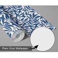 thumbnail image 6 of S4sassy Self Adhesive Wallpaper, Willow Leaf Wallpaper, Blue Removable DIY Vinyl Wall Covering, Textured Peel and Stick Contact Paper for Entryway accent wall, Easy Home Decor Solution (25"x60" inch), 6 of 9