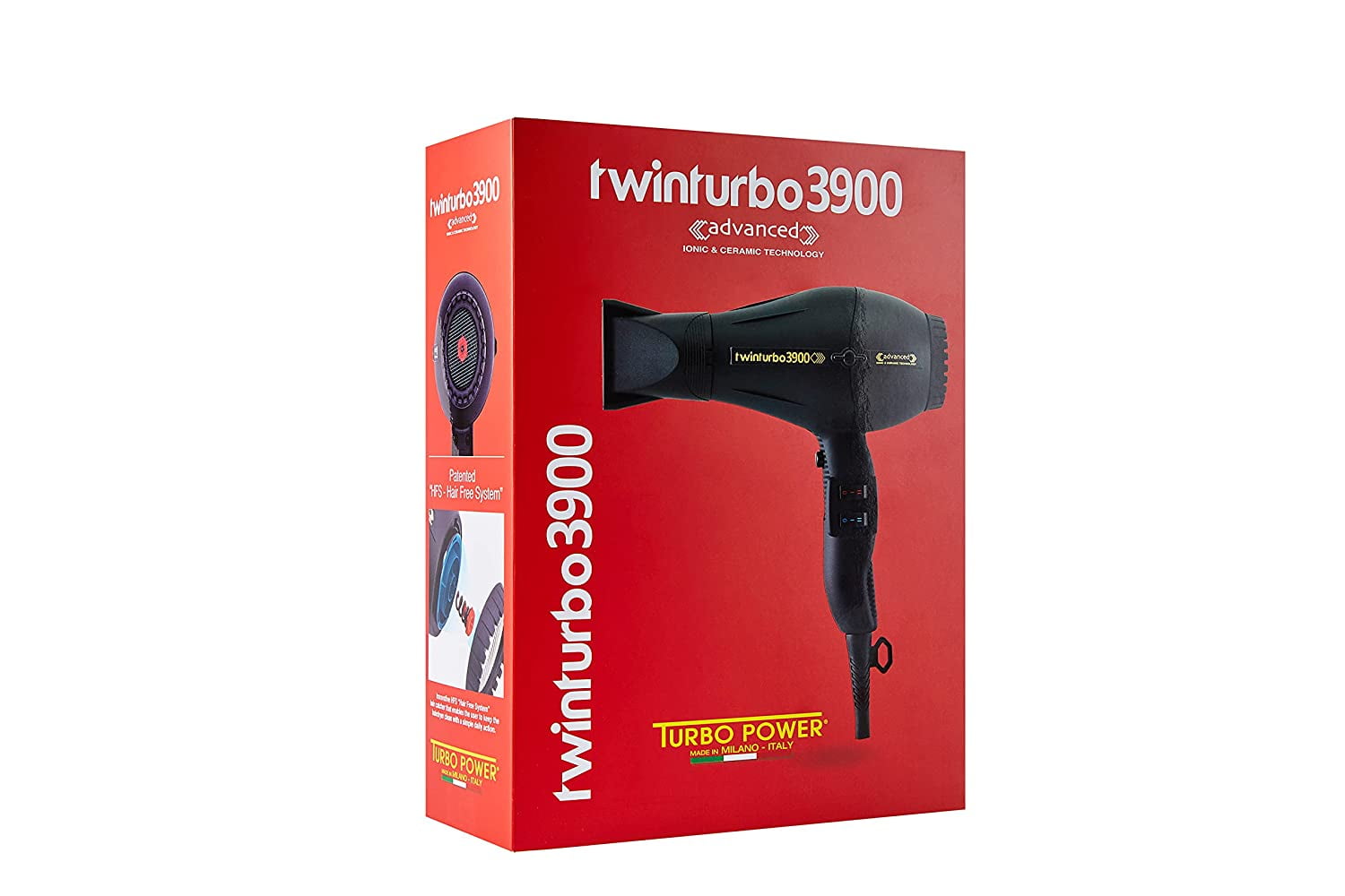 Turbo Power Twin Turbo 3900 Advanced Ceramic and Ionic Hair Dryer Light Blue