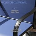 thumbnail image 4 of 360° Swivel Steel Bar Stools Set of 2 / Durable and Functional Outdoor Seating, 4 of 6