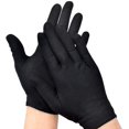 thumbnail image 2 of 12 pares de algodón reutilizable Gants de nettoyage pour Adultes Gants de Protection de main-d'oeuvre pour travaux industriels jardinage M Noir Ormromra YQ-0334, 2 of 6