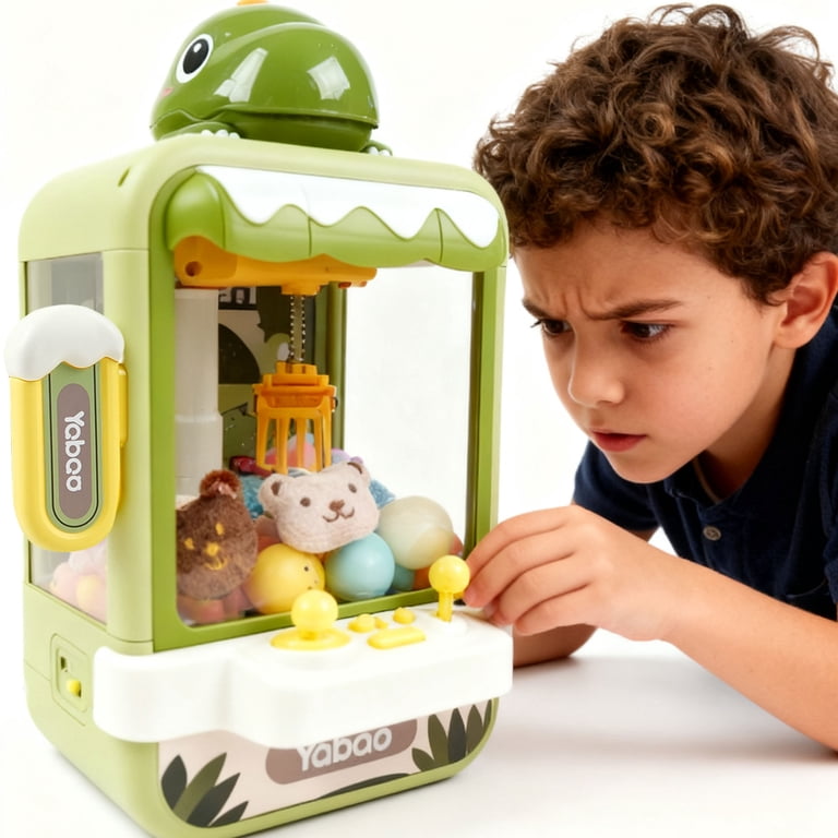 JBeeCtrl Claw Machine for Kids Mini Vending Machine Dinosaur Toys